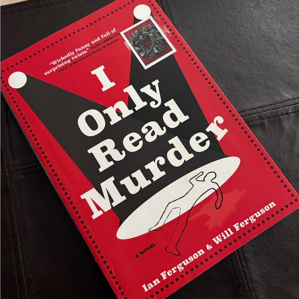 I Only Read Murder Novel - Paperback Bold Red Cover